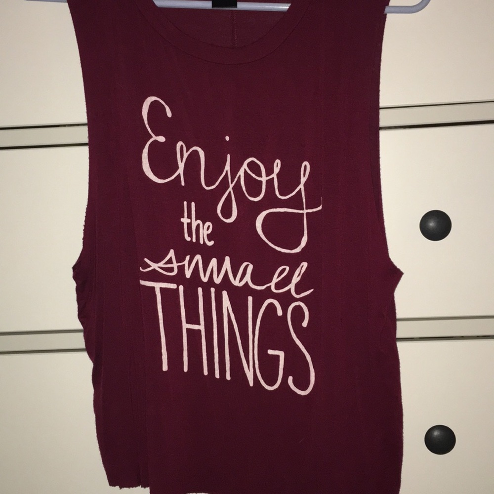 Wet seal maroon muscle tee